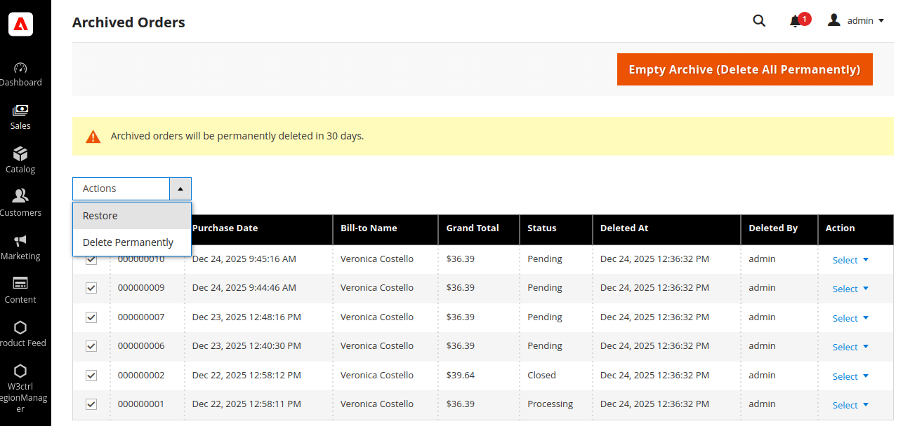 Magento 2 Delete Orders - Image 8